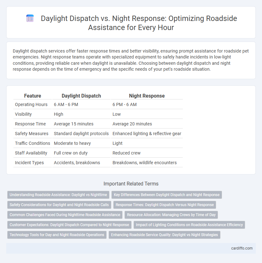 Daylight Dispatch vs. Night Response: Optimizing Roadside Assistance for Every Hour