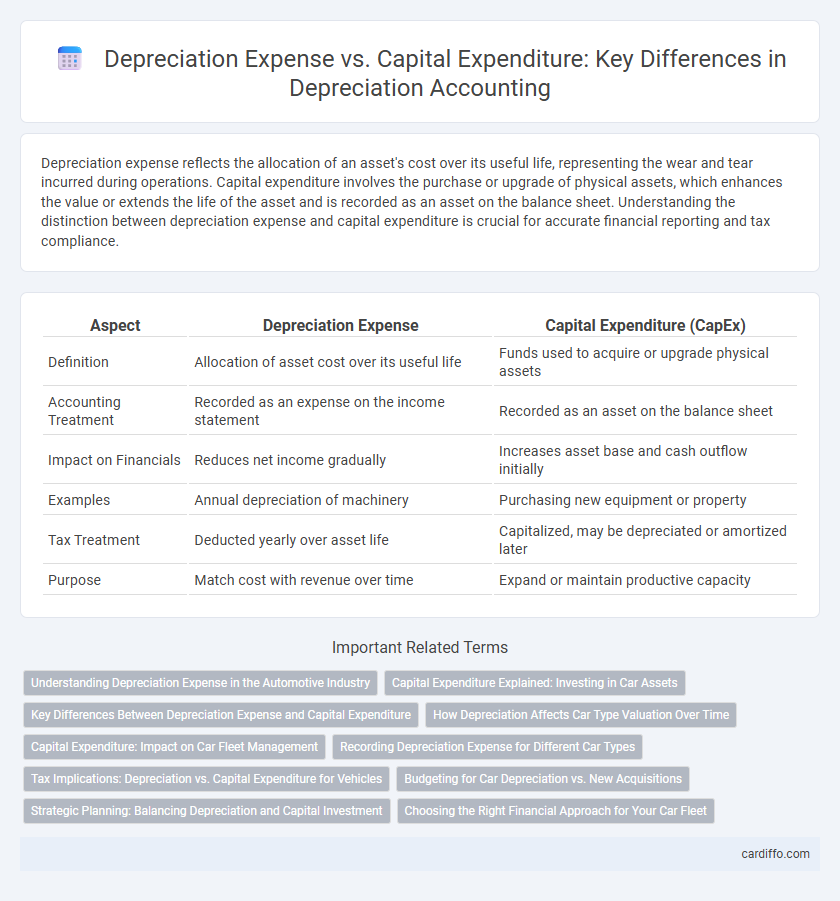 Depreciation Expense vs. Capital Expenditure: Key Differences in Depreciation Accounting