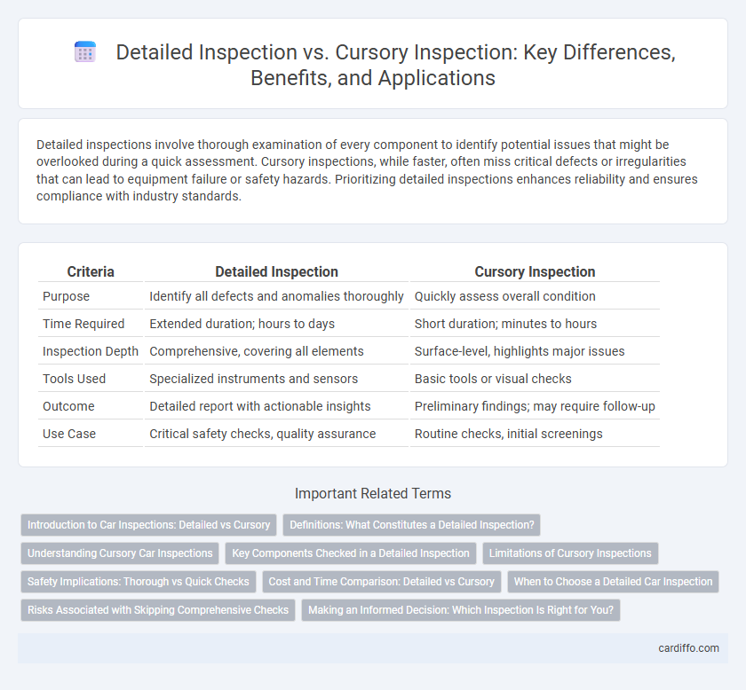 Detailed Inspection vs. Cursory Inspection: Key Differences, Benefits, and Applications