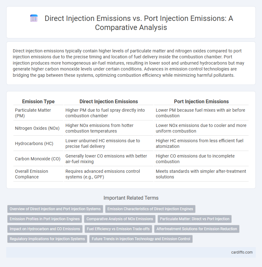 Direct Injection Emissions vs. Port Injection Emissions: A Comparative Analysis