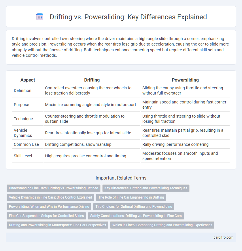 Drifting vs. Powersliding: Key Differences Explained