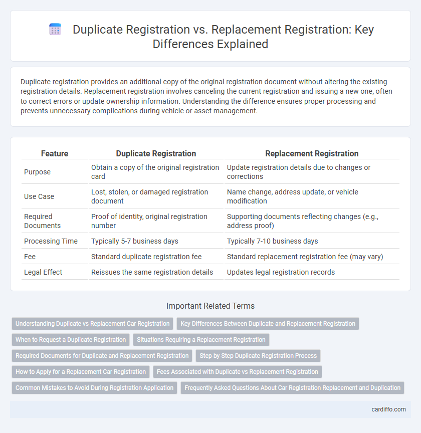 Duplicate Registration vs. Replacement Registration: Key Differences Explained