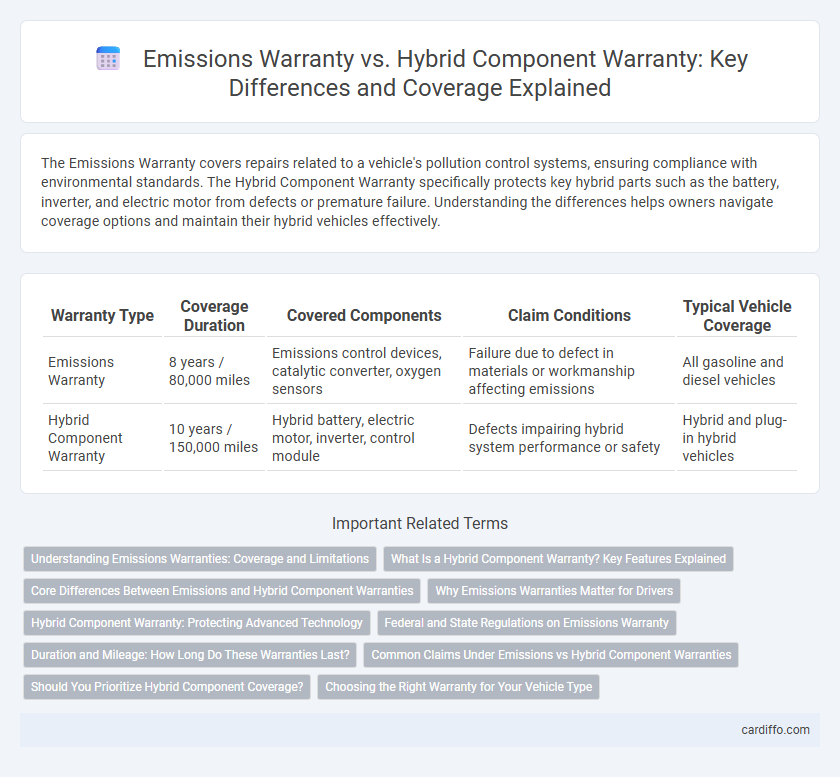 Emissions Warranty vs. Hybrid Component Warranty: Key Differences and Coverage Explained