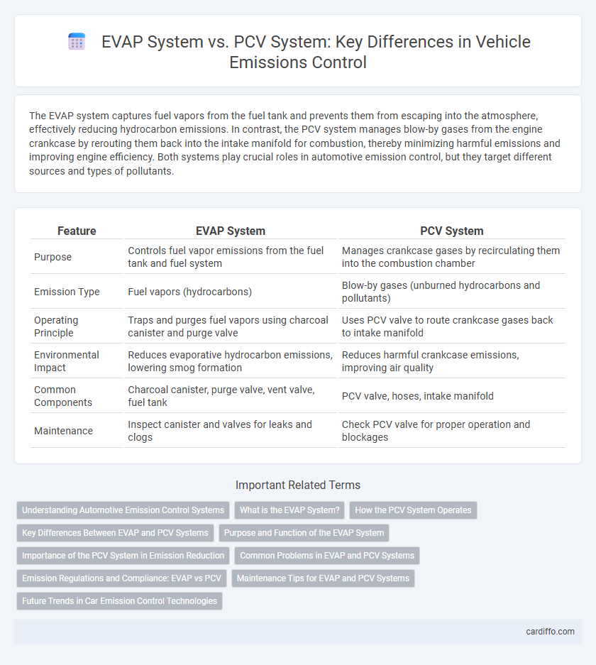 EVAP System vs. PCV System: Key Differences in Vehicle Emissions Control