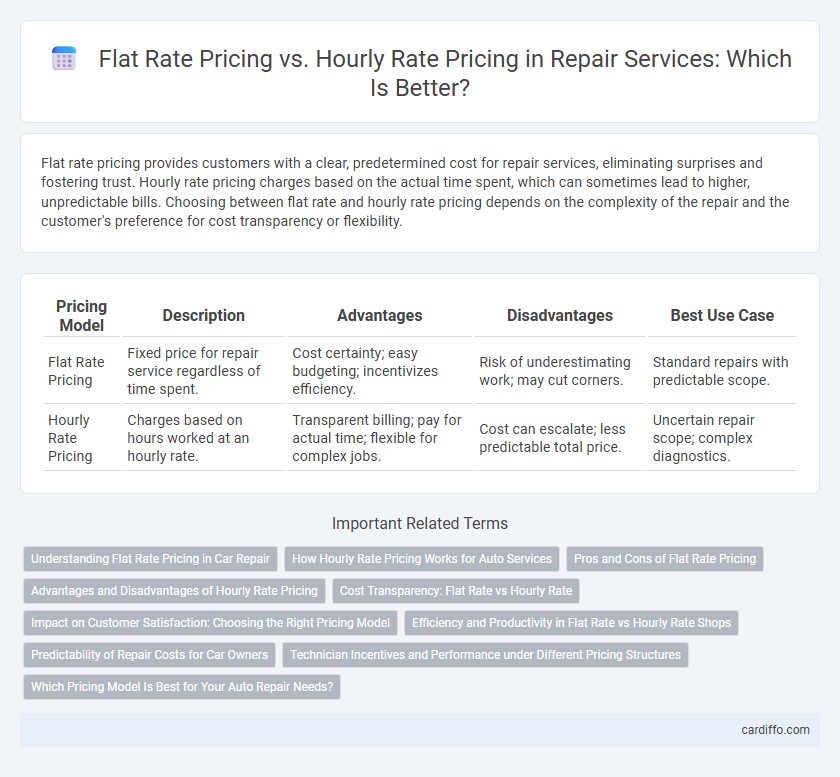 Flat Rate Pricing vs. Hourly Rate Pricing in Repair Services: Which Is Better?
