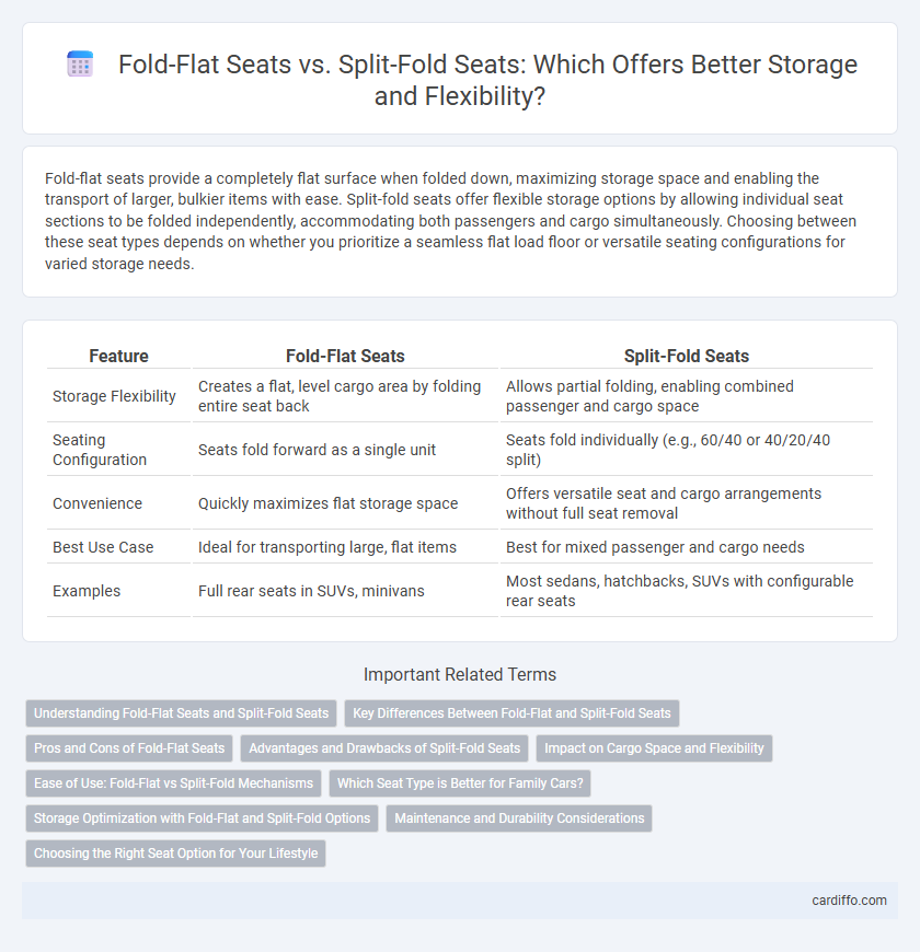 Fold-Flat Seats vs. Split-Fold Seats: Which Offers Better Storage and Flexibility?