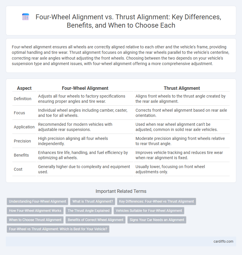 Four-Wheel Alignment vs. Thrust Alignment: Key Differences, Benefits, and When to Choose Each