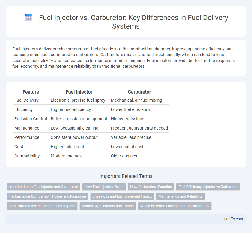 Fuel Injector vs. Carburetor: Key Differences in Fuel Delivery Systems