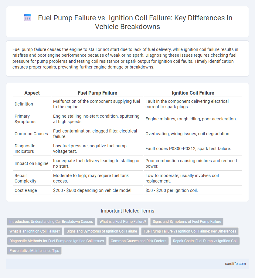 Fuel Pump Failure vs. Ignition Coil Failure: Key Differences in Vehicle Breakdowns