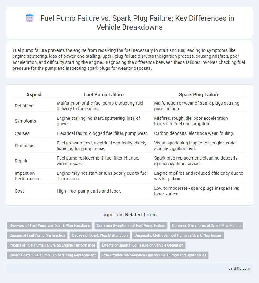 Fuel Pump Failure vs. Spark Plug Failure: Key Differences in Vehicle Breakdowns