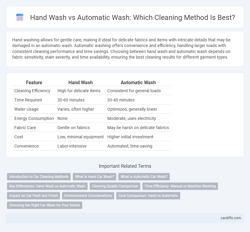 Hand Wash vs Automatic Wash: Which Cleaning Method Is Best?