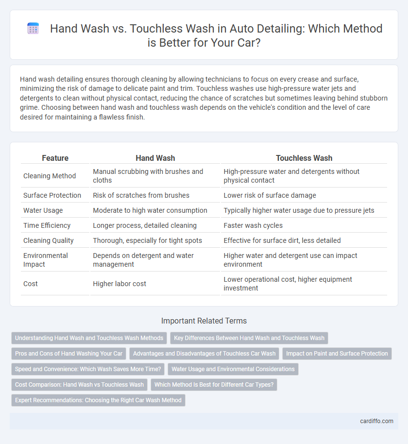 Hand Wash vs. Touchless Wash in Auto Detailing: Which Method is Better for Your Car?