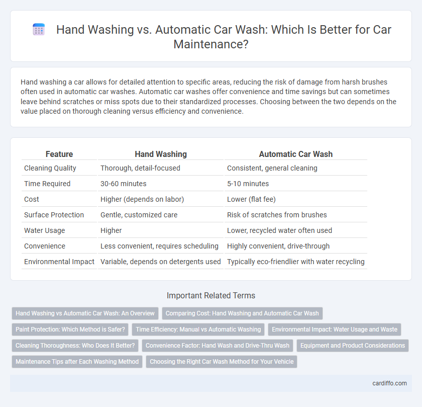 Hand Washing vs. Automatic Car Wash: Which Is Better for Car Maintenance?