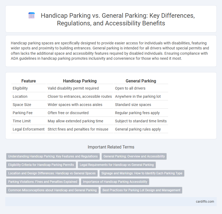 Handicap Parking vs. General Parking: Key Differences, Regulations, and Accessibility Benefits