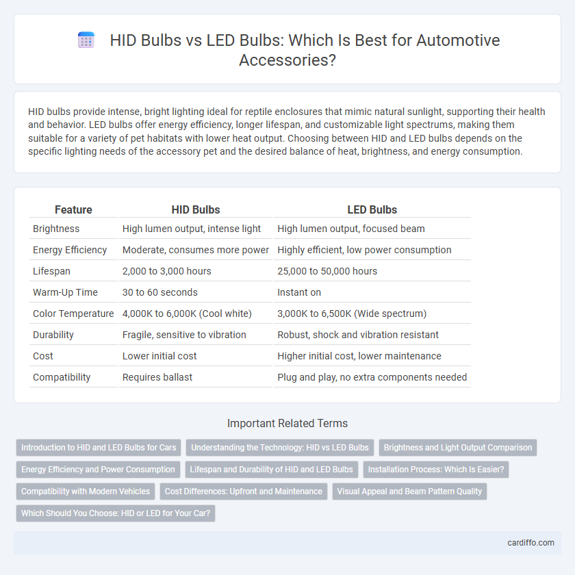 HID Bulbs vs LED Bulbs: Which Is Best for Automotive Accessories?