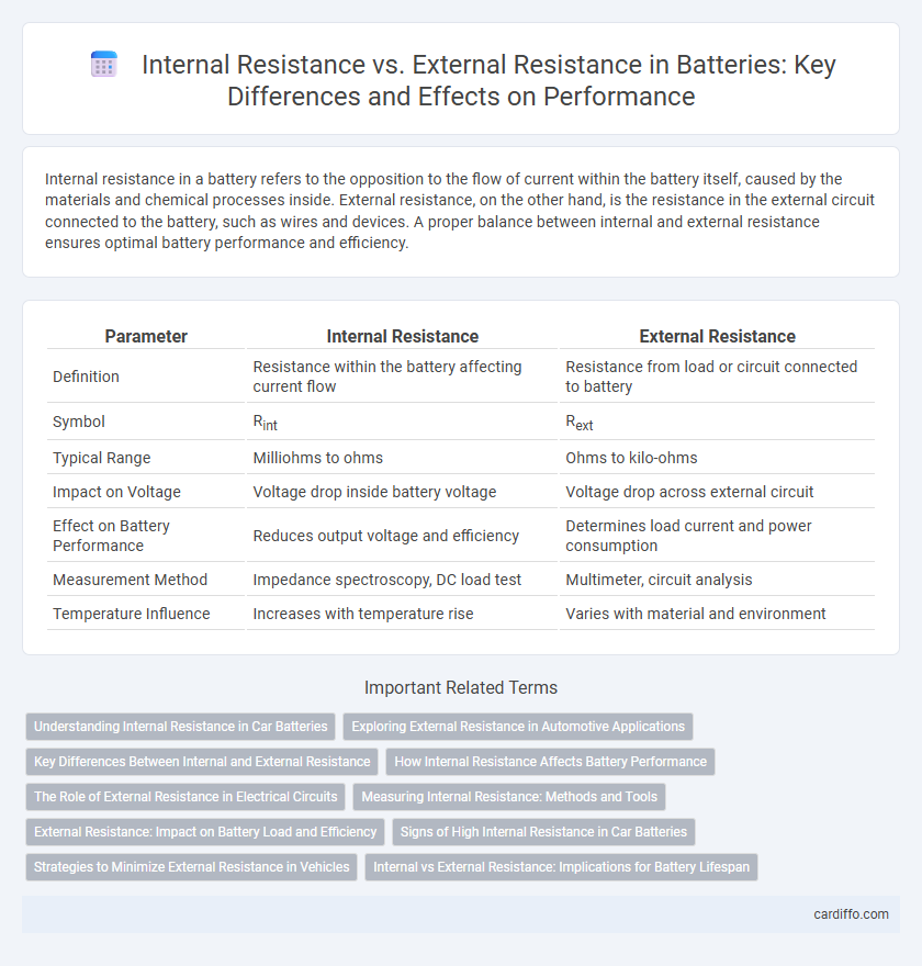 Internal Resistance vs. External Resistance in Batteries: Key Differences and Effects on Performance