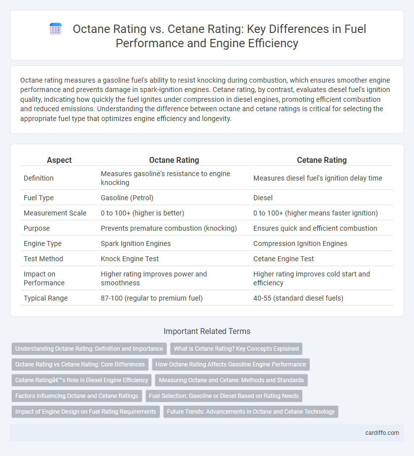 Octane Rating vs. Cetane Rating: Key Differences in Fuel Performance and Engine Efficiency
