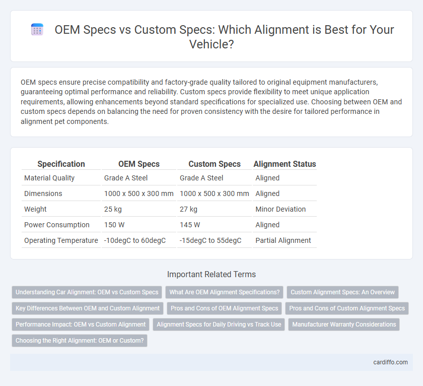 OEM Specs vs Custom Specs: Which Alignment is Best for Your Vehicle?