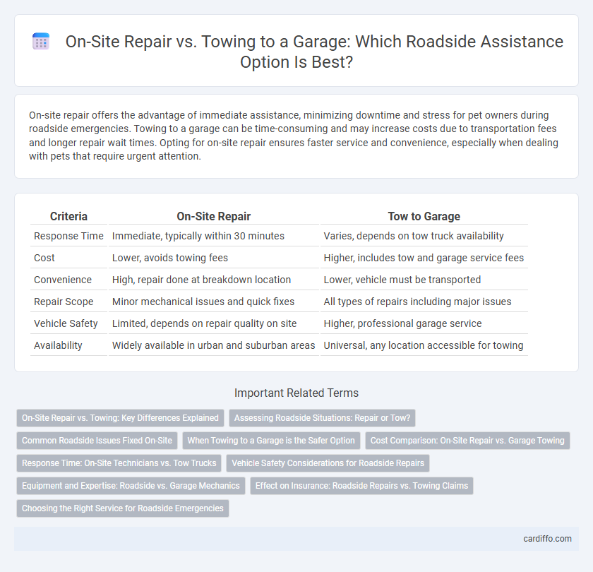 On-Site Repair vs. Towing to a Garage: Which Roadside Assistance Option Is Best?
