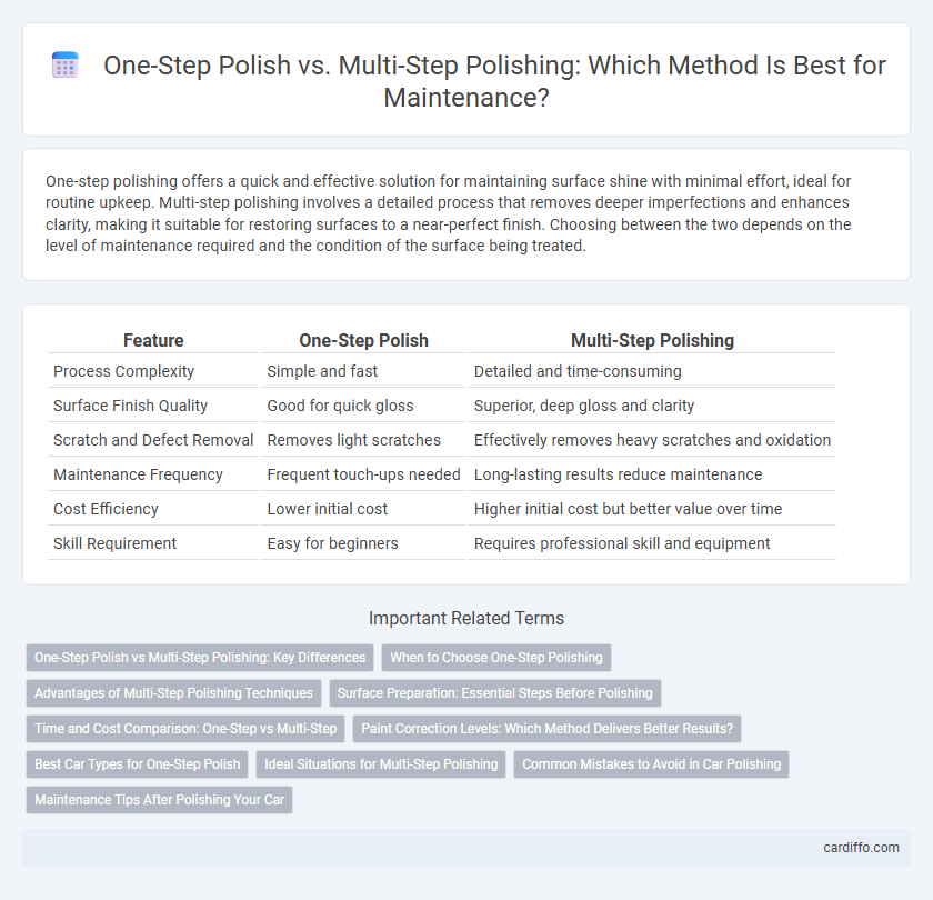 One-Step Polish vs. Multi-Step Polishing: Which Method Is Best for Maintenance?