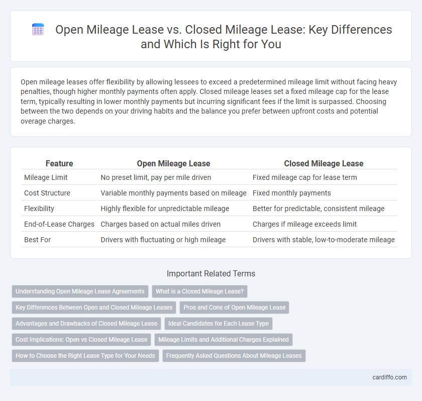 Open Mileage Lease vs. Closed Mileage Lease: Key Differences and Which Is Right for You