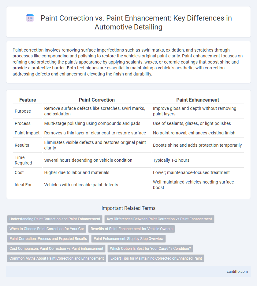 Paint Correction vs. Paint Enhancement: Key Differences in Automotive Detailing