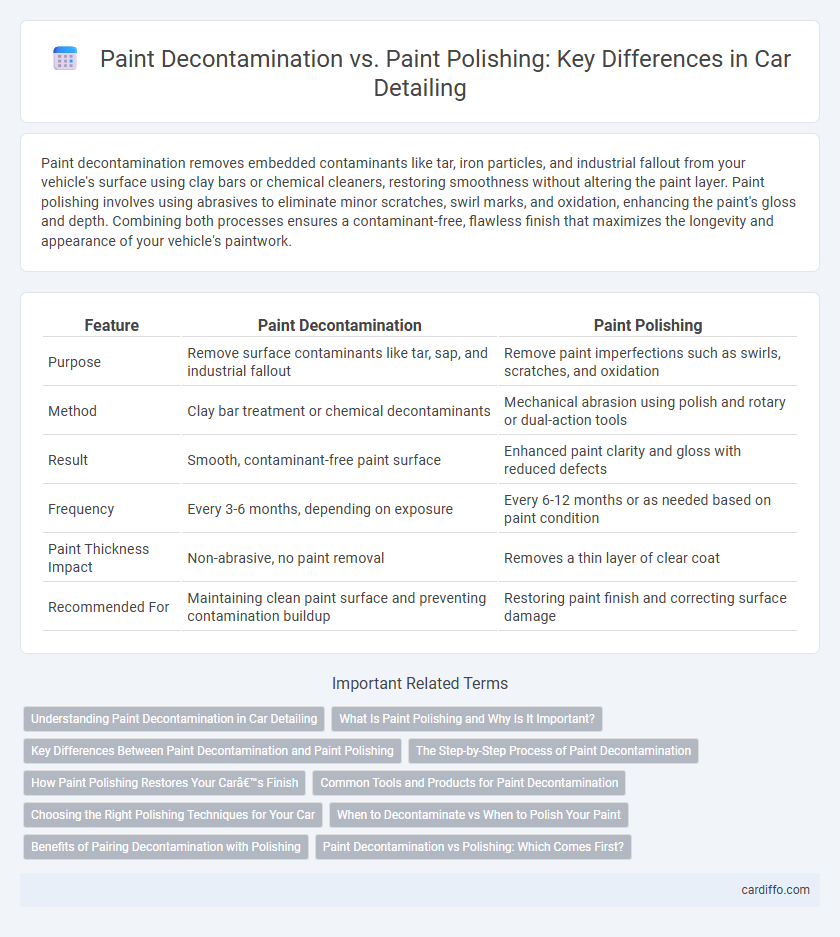 Paint Decontamination vs. Paint Polishing: Key Differences in Car Detailing