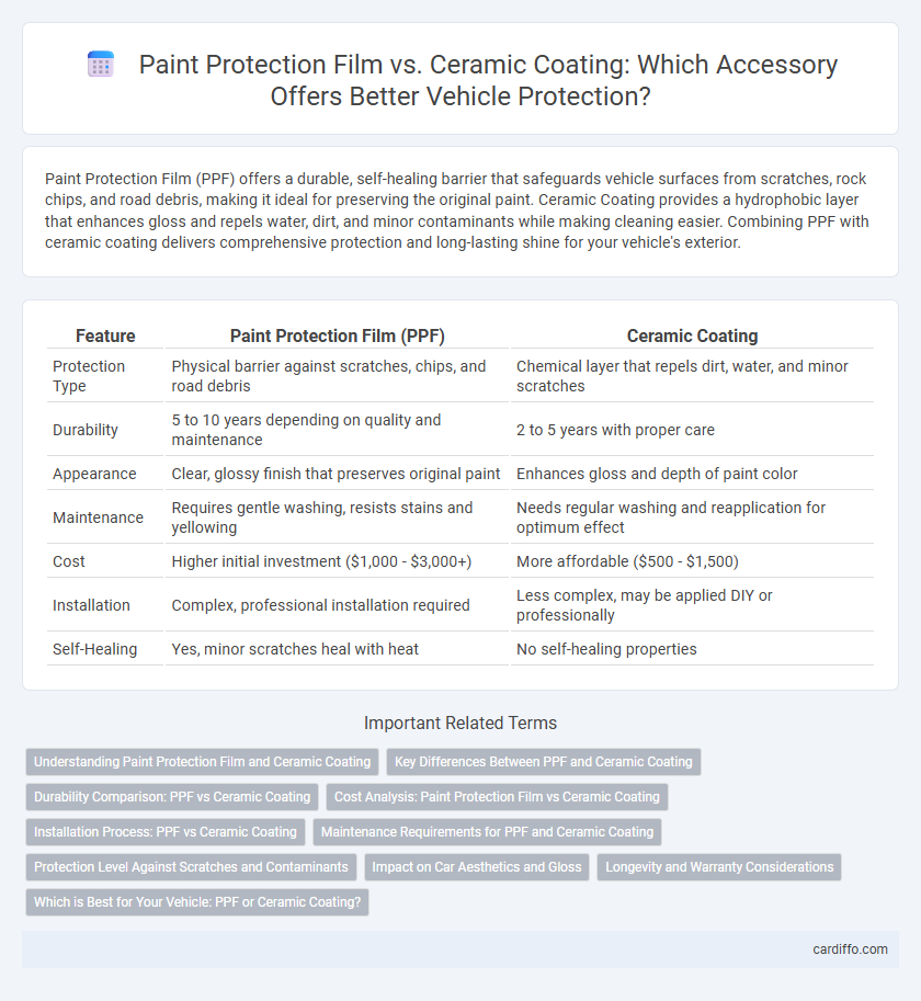 Paint Protection Film vs. Ceramic Coating: Which Accessory Offers Better Vehicle Protection?