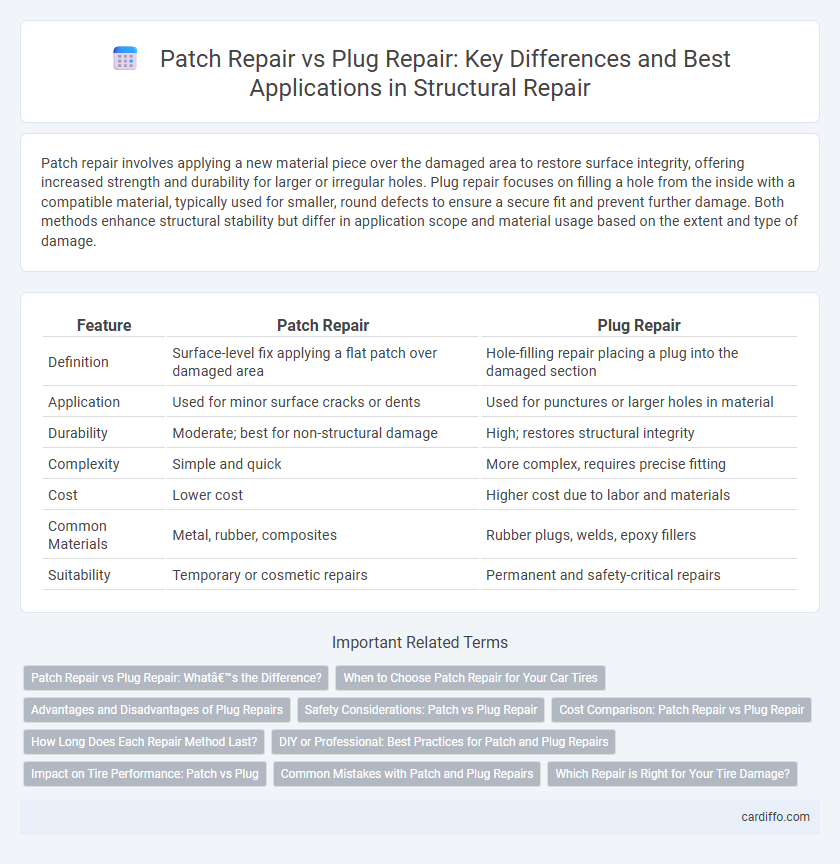 Patch Repair vs Plug Repair: Key Differences and Best Applications in Structural Repair