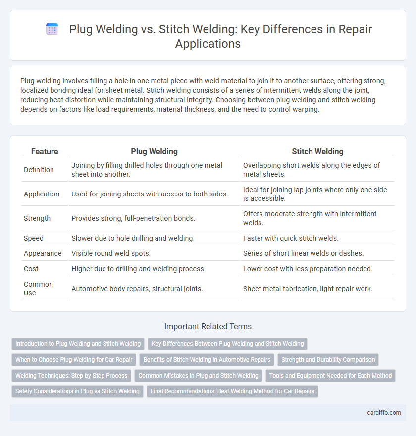 Plug Welding vs. Stitch Welding: Key Differences in Repair Applications