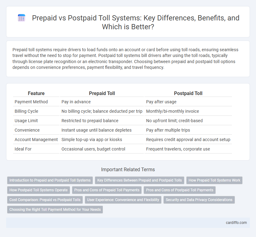 Prepaid vs Postpaid Toll Systems: Key Differences, Benefits, and Which is Better?