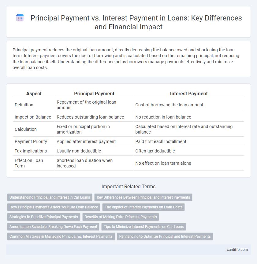 Principal Payment vs. Interest Payment in Loans: Key Differences and Financial Impact