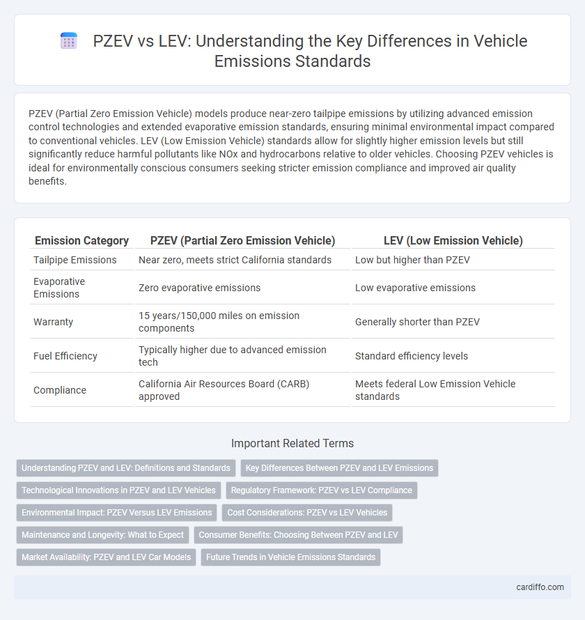 PZEV vs LEV: Understanding the Key Differences in Vehicle Emissions Standards