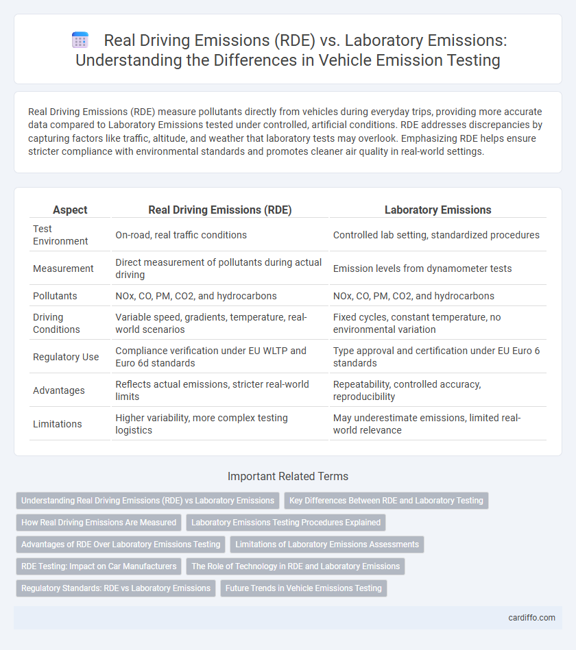 Real Driving Emissions (RDE) vs. Laboratory Emissions: Understanding the Differences in Vehicle Emission Testing