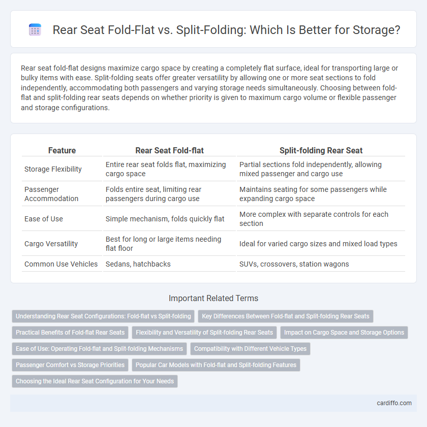 Rear Seat Fold-Flat vs. Split-Folding: Which Is Better for Storage?