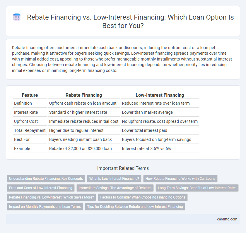 Rebate Financing vs. Low-Interest Financing: Which Loan Option Is Best for You?