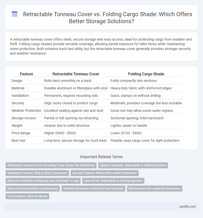 Retractable Tonneau Cover vs. Folding Cargo Shade: Which Offers Better Storage Solutions?