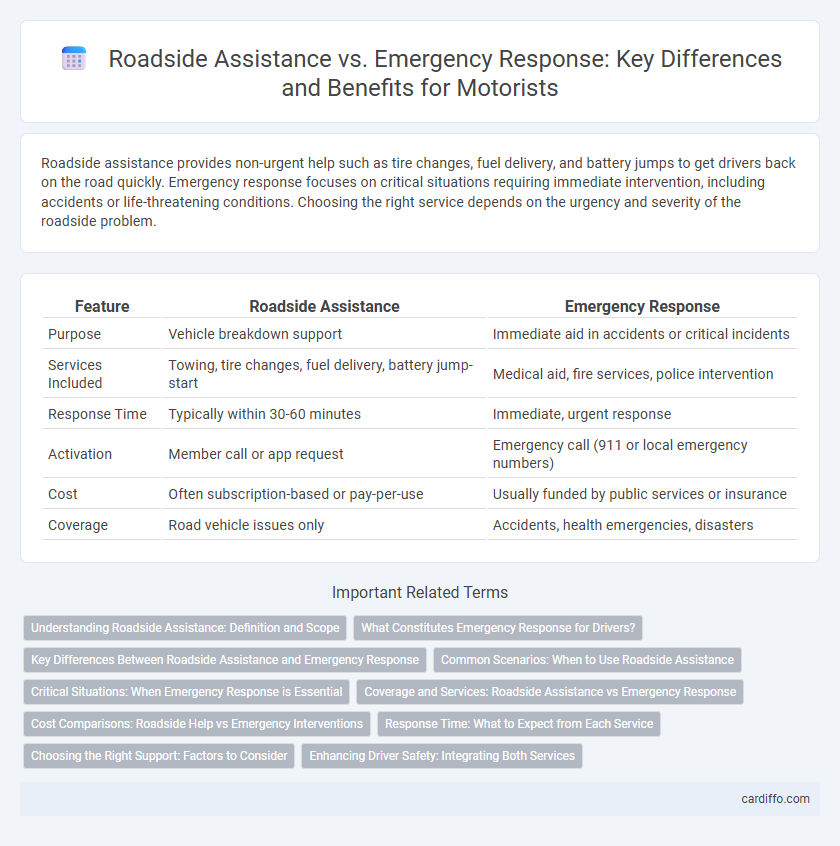 Roadside Assistance vs. Emergency Response: Key Differences and Benefits for Motorists