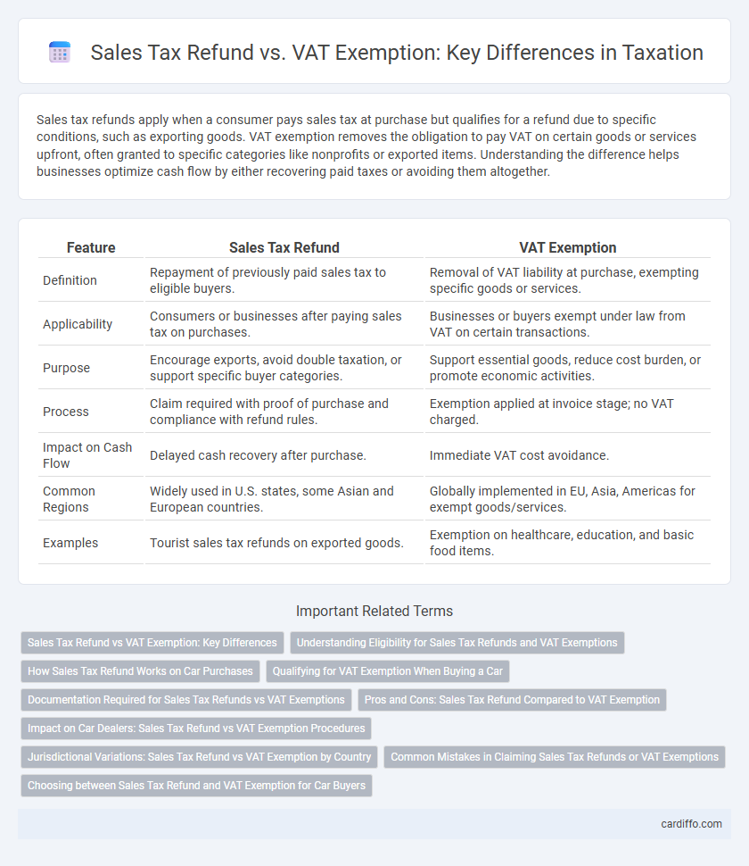 Sales Tax Refund vs. VAT Exemption: Key Differences in Taxation