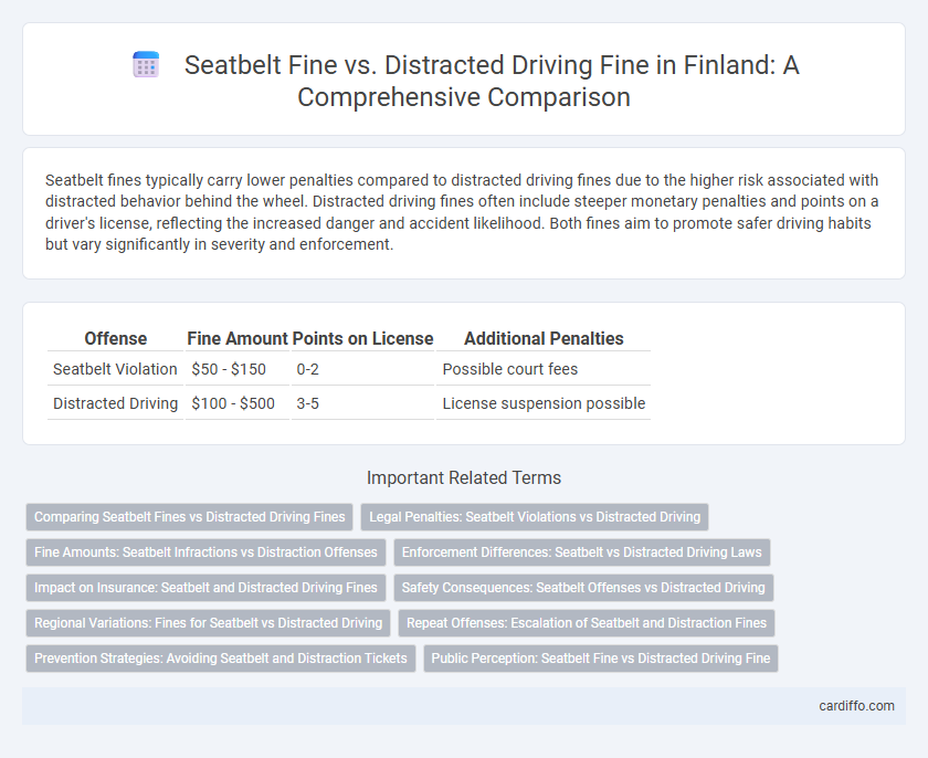 Seatbelt Fine vs. Distracted Driving Fine in Finland: A Comprehensive Comparison
