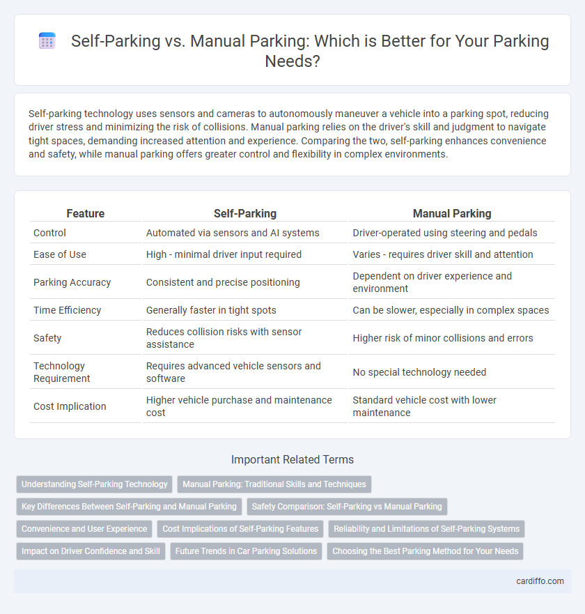 Self-Parking vs. Manual Parking: Which is Better for Your Parking Needs?