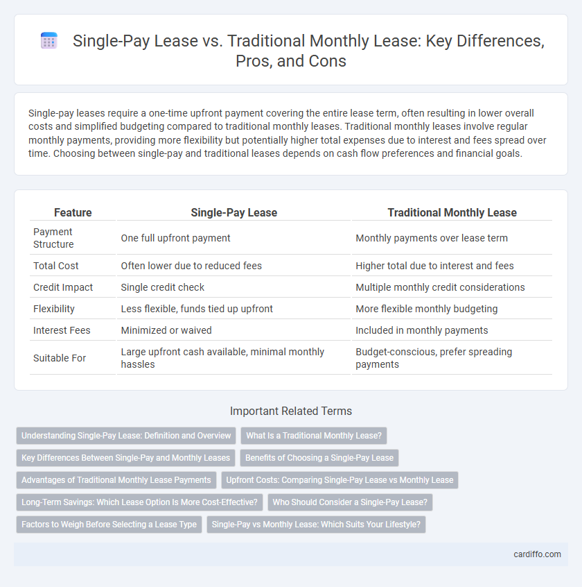 Single-Pay Lease vs. Traditional Monthly Lease: Key Differences, Pros, and Cons