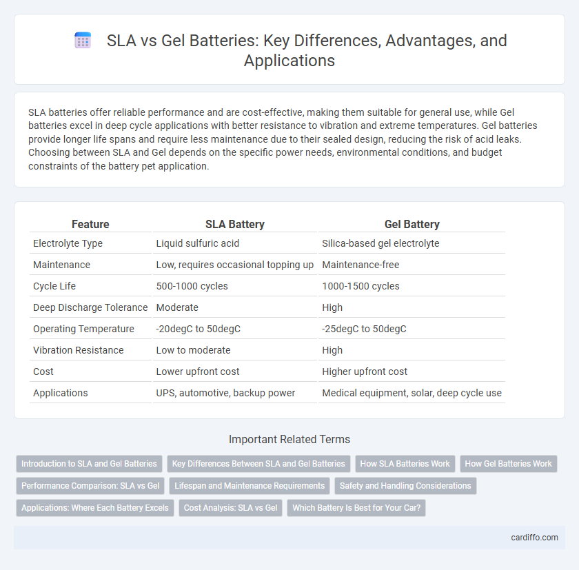 SLA vs Gel Batteries: Key Differences, Advantages, and Applications
