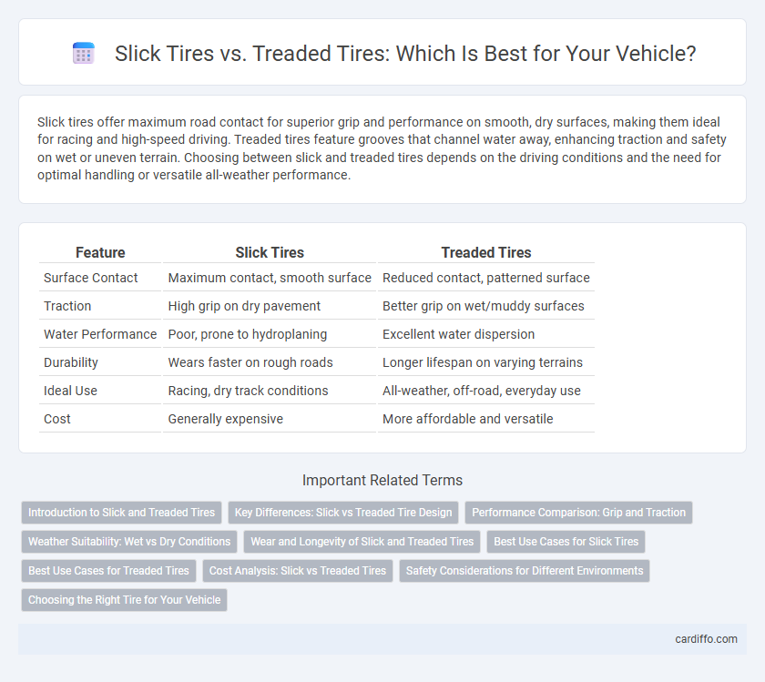 Slick Tires vs. Treaded Tires: Which Is Best for Your Vehicle?