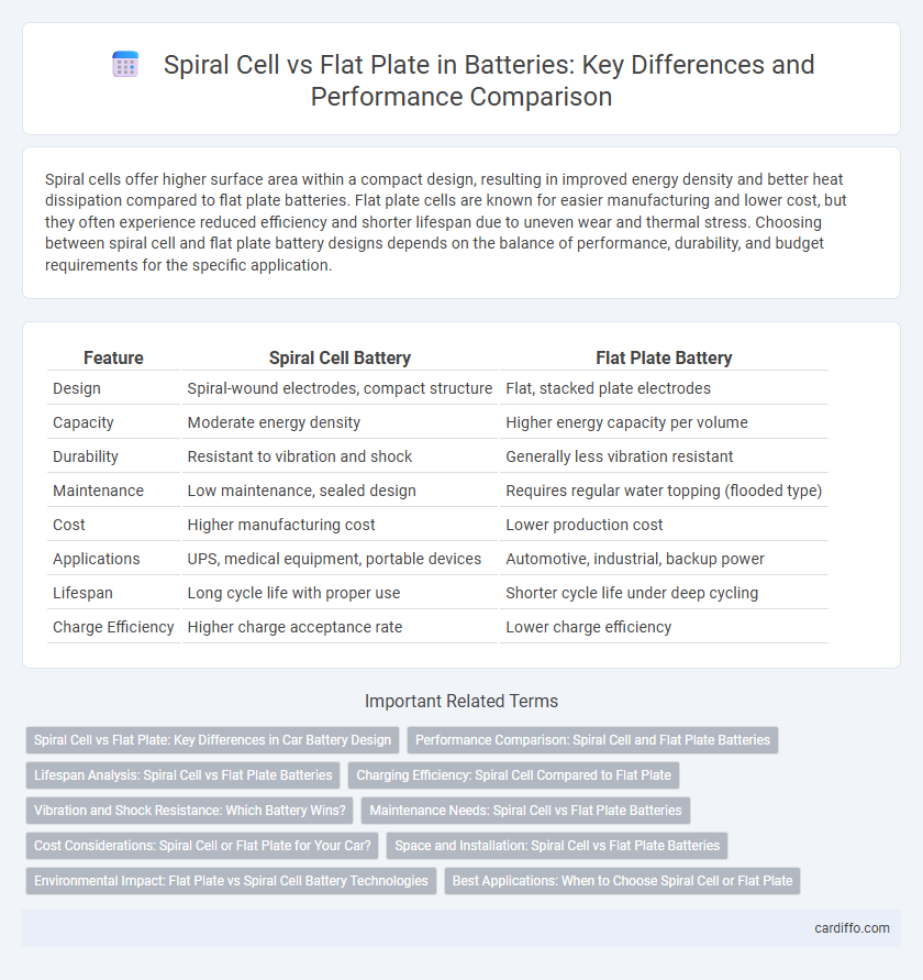 Spiral Cell vs Flat Plate in Batteries: Key Differences and Performance Comparison