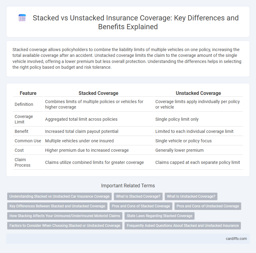 Stacked vs Unstacked Insurance Coverage: Key Differences and Benefits Explained
