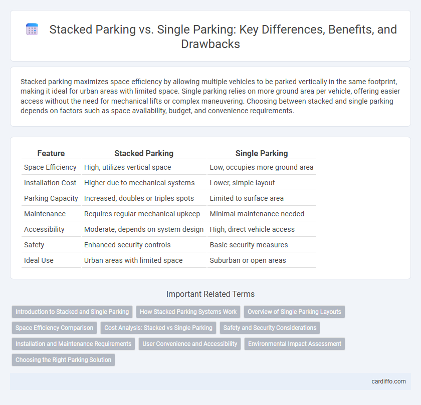 Stacked Parking vs. Single Parking: Key Differences, Benefits, and Drawbacks