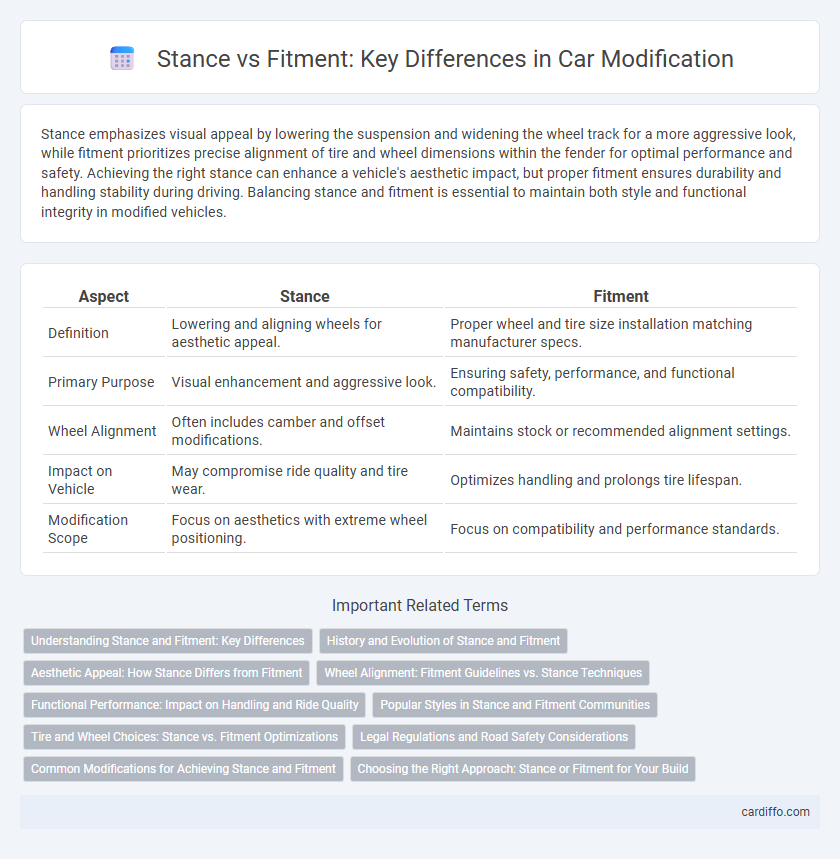 Stance vs Fitment: Key Differences in Car Modification