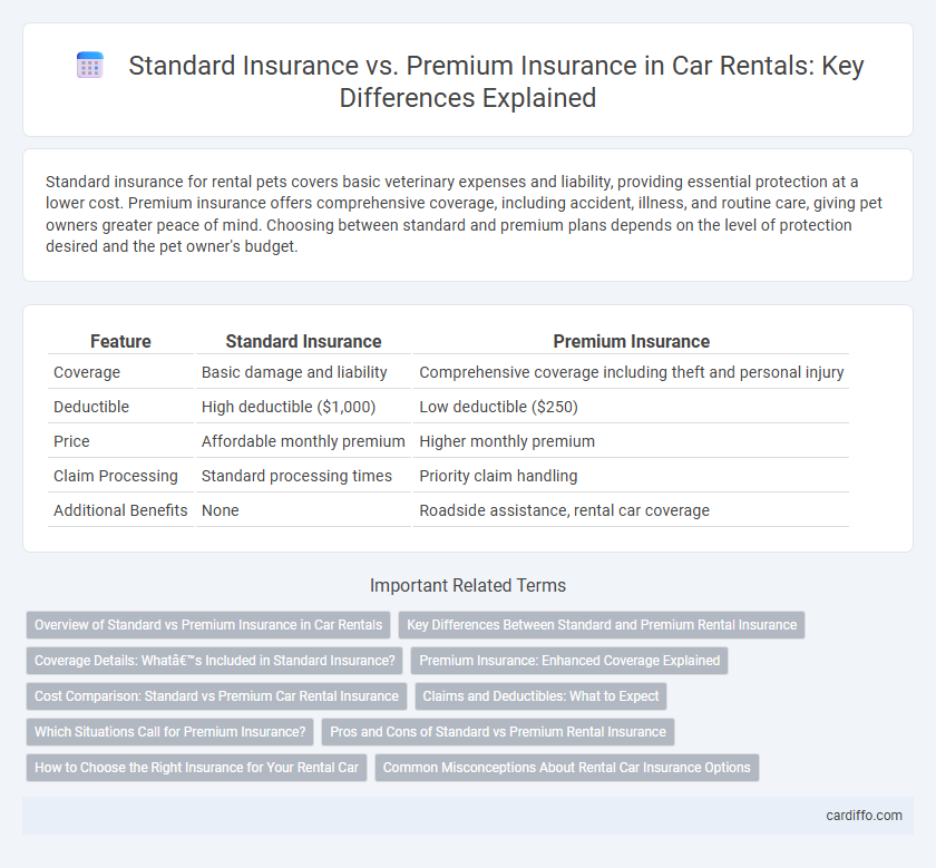 Standard Insurance vs. Premium Insurance in Car Rentals: Key Differences Explained