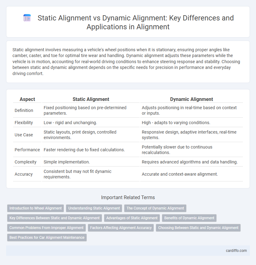 Static Alignment vs Dynamic Alignment: Key Differences and Applications in Alignment